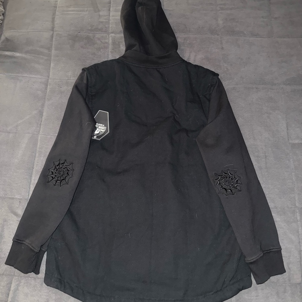Lurking Class Men's Black Heavy Hooded Jacket Size Large New with tags Zumiez - Picture 7 of 10